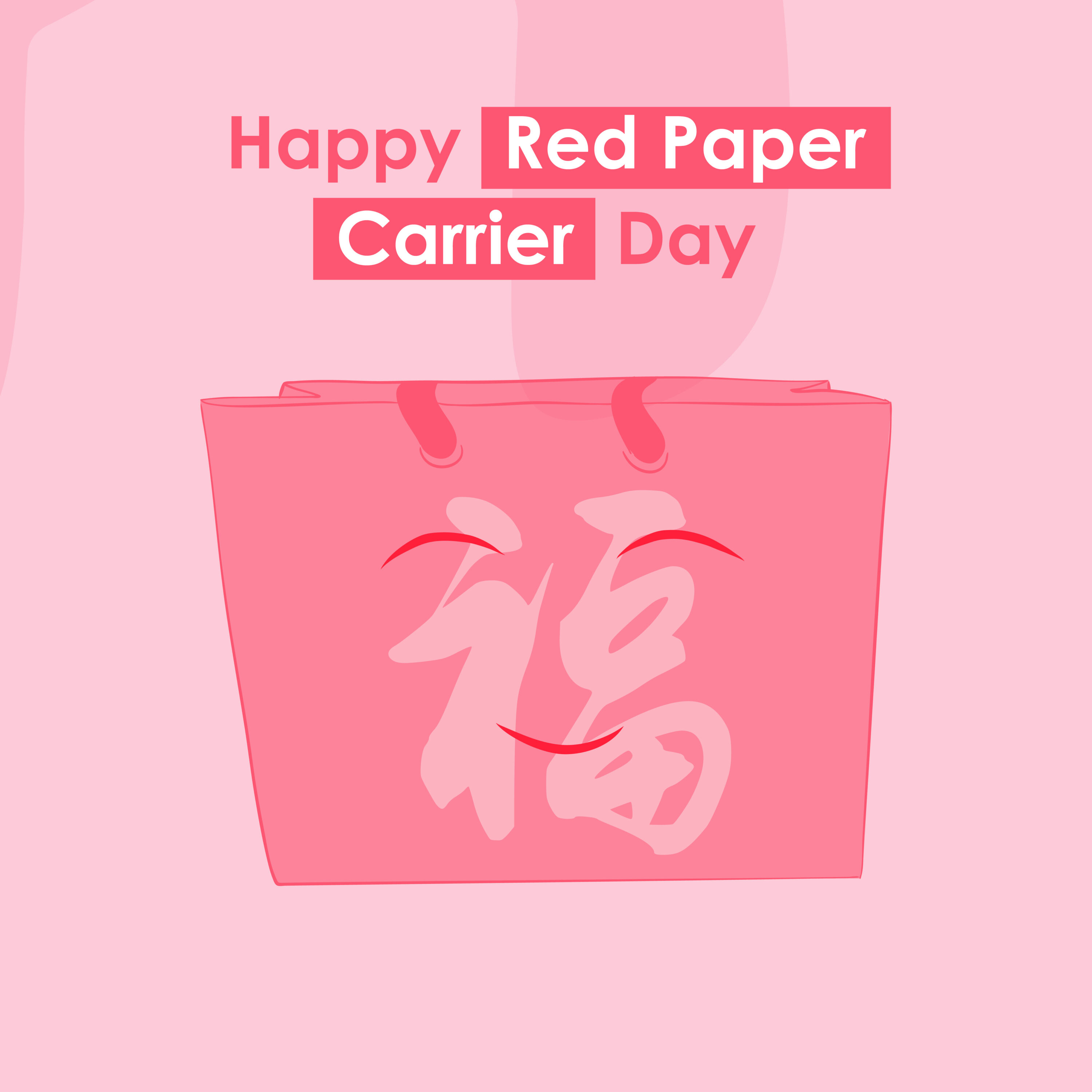 HET019 - Happy Red Paper Carrier Day